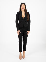 PATRIZIA PEPE - Blazer monopetto slim nero