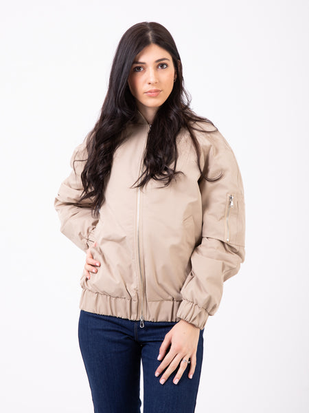 Bomber over imbottito dreamy beige