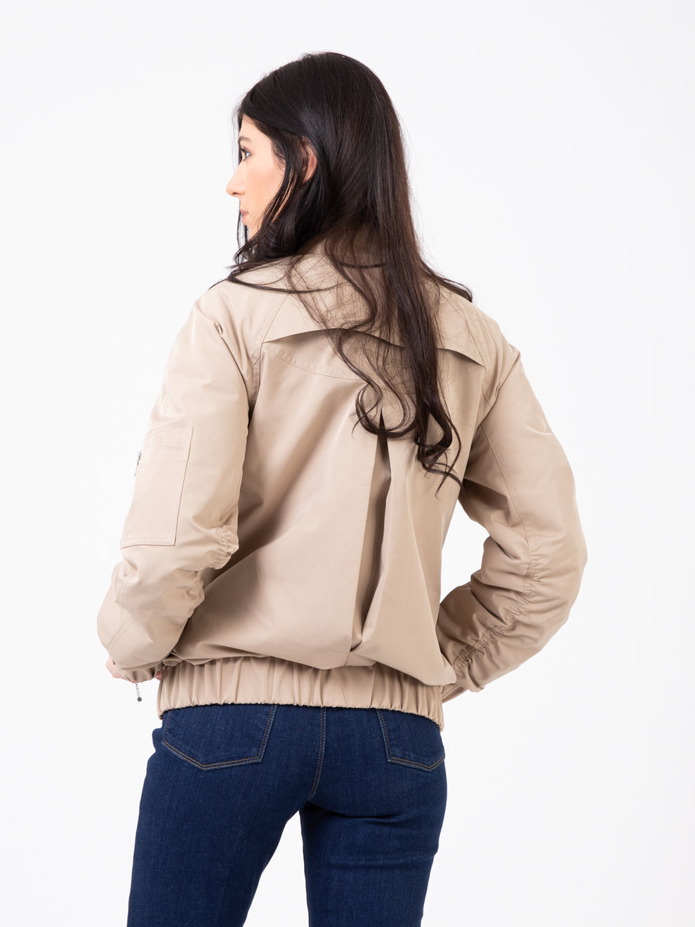 Bomber over imbottito dreamy beige