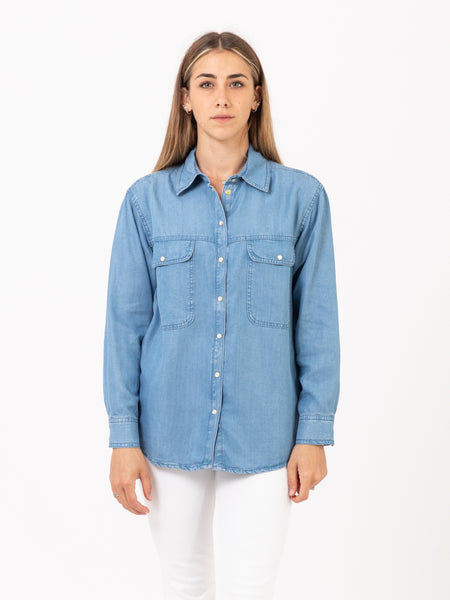 Camicia denim tencel Mid Wash Tencel