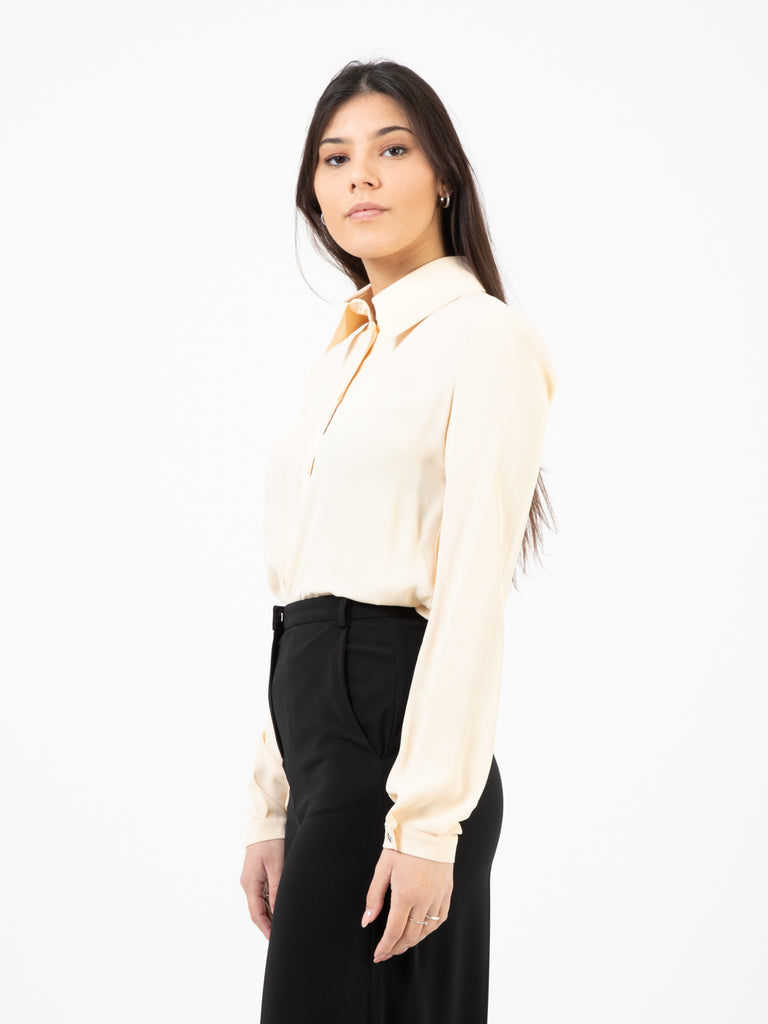 PATRIZIA PEPE - Camicia in viscosa palish beige