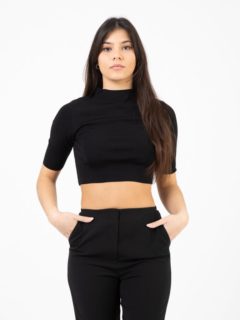 PATRIZIA PEPE - Maglie Cropped nero