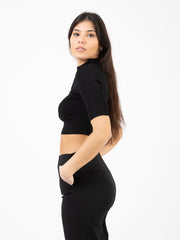 PATRIZIA PEPE - Maglie Cropped nero