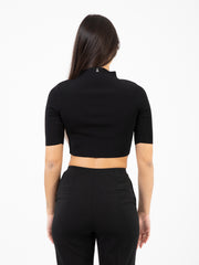 PATRIZIA PEPE - Maglie Cropped nero