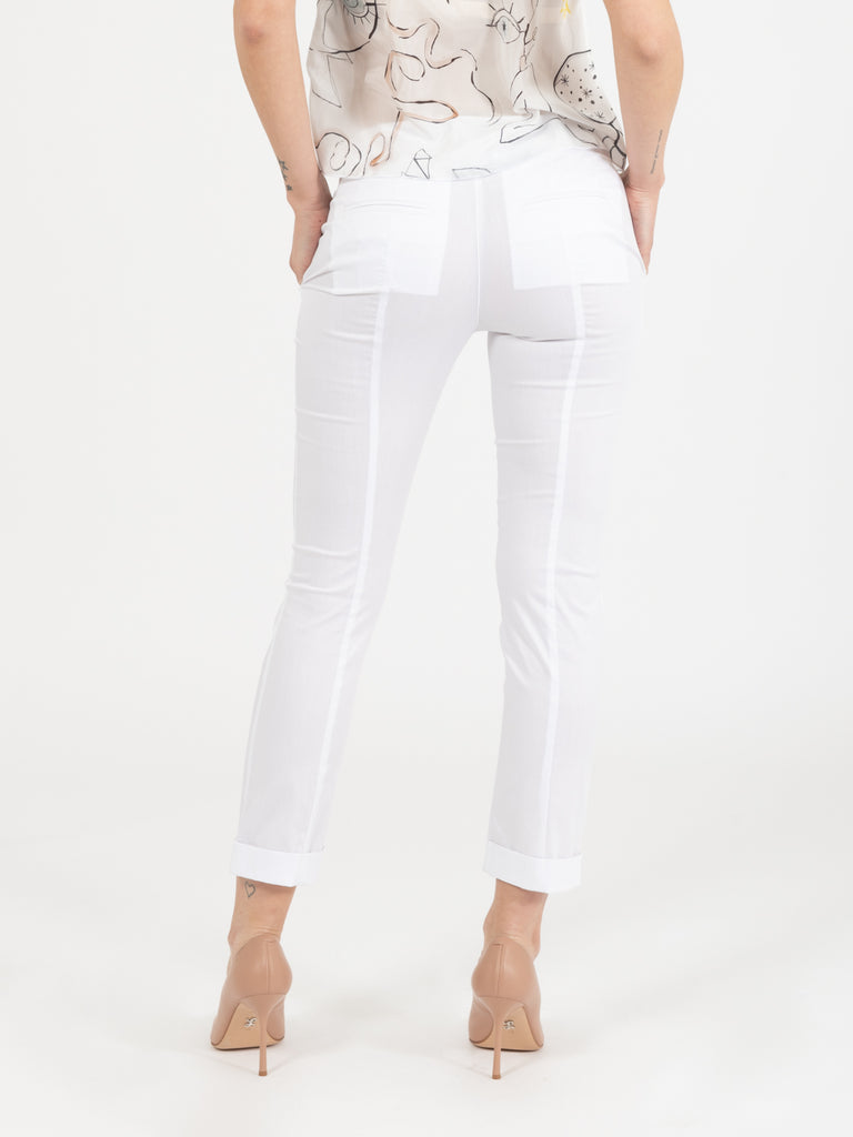 PATRIZIA PEPE - Pantaloni chino bianco ottico