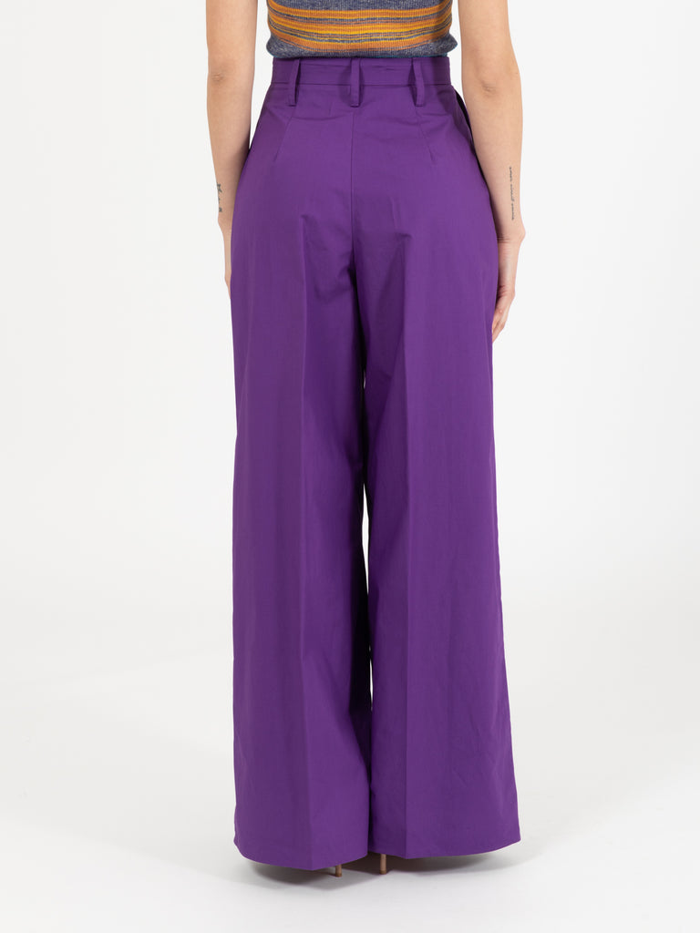 PATRIZIA PEPE - Pantaloni palazzo oversize sexy violet