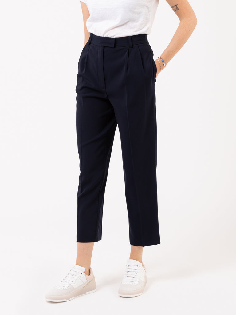 PATRIZIA PEPE - Pantaloni sigaretta Essential dress blue