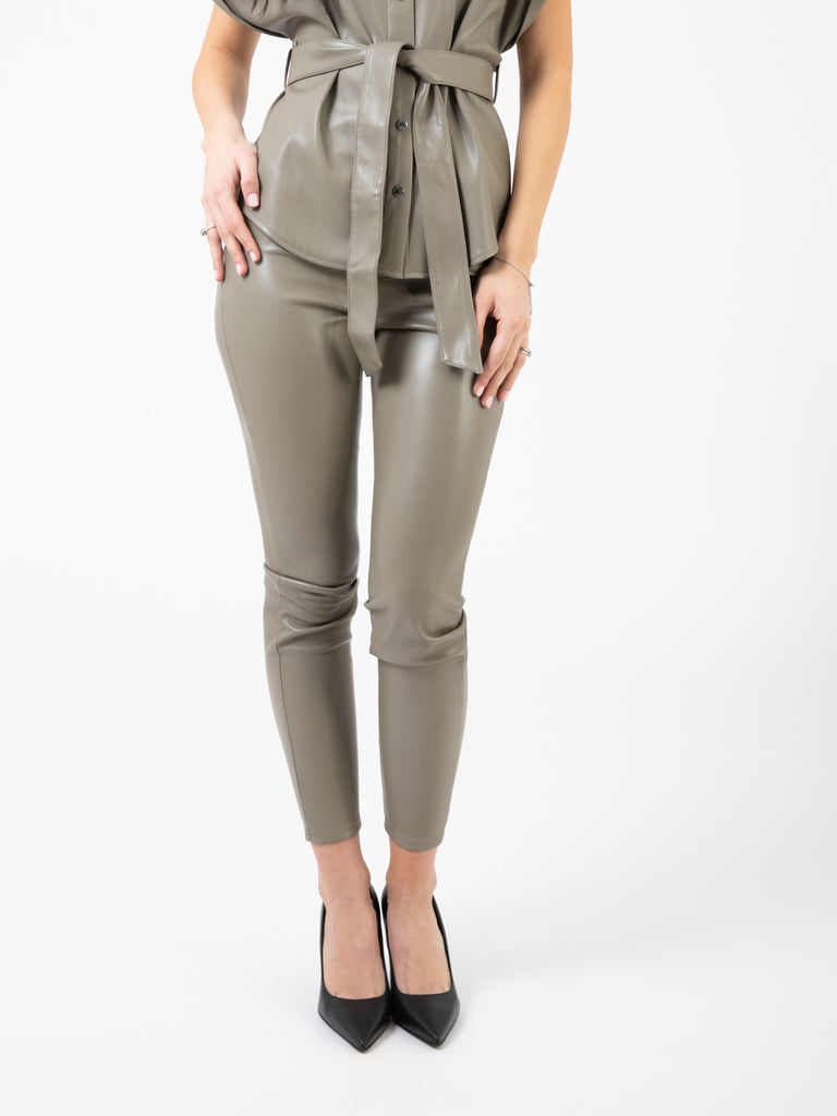 PATRIZIA PEPE - Pantaloni skinny sage green