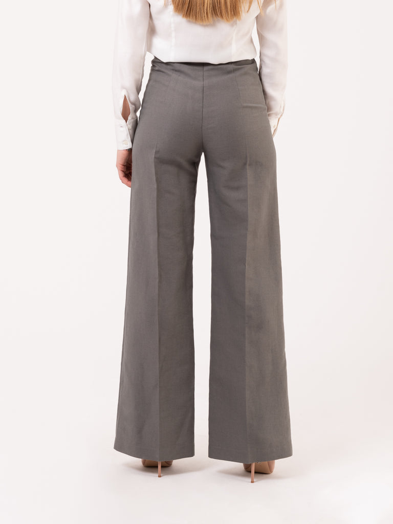 PATRIZIA PEPE - Pantaloni taglio dritto tech grey