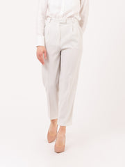 PATRIZIA PEPE - Pantaloni sigaretta Essential ash grey