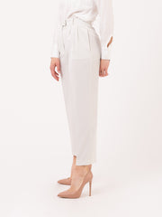 PATRIZIA PEPE - Pantaloni sigaretta Essential ash grey