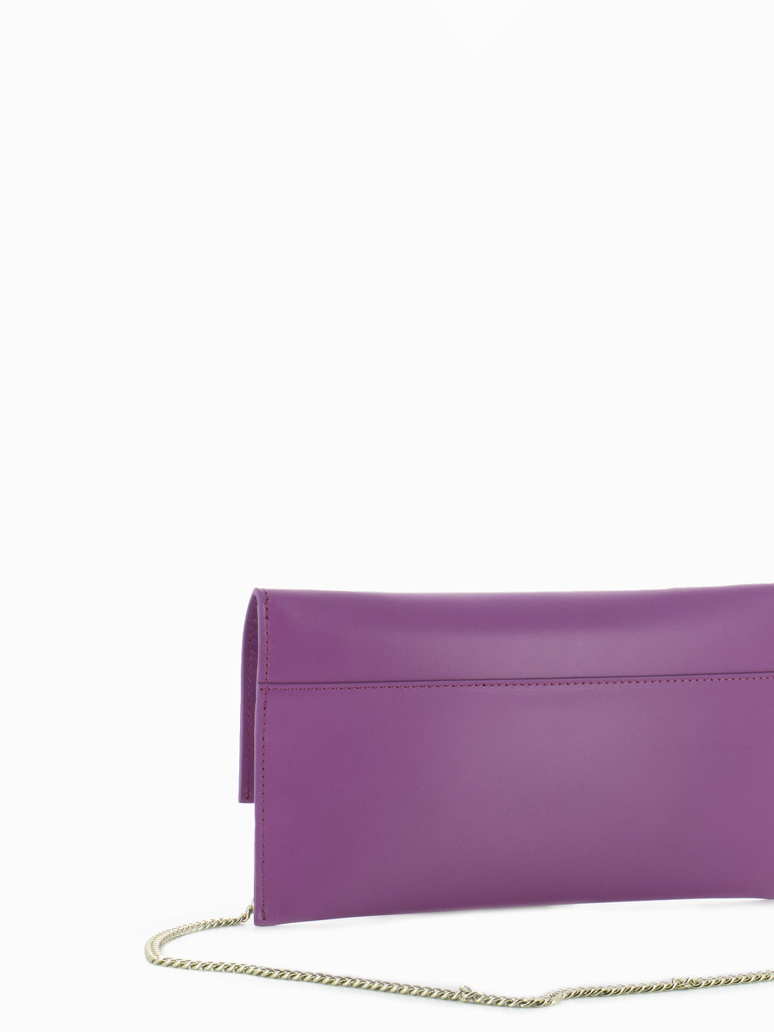 Pochette in pelle orchid purple