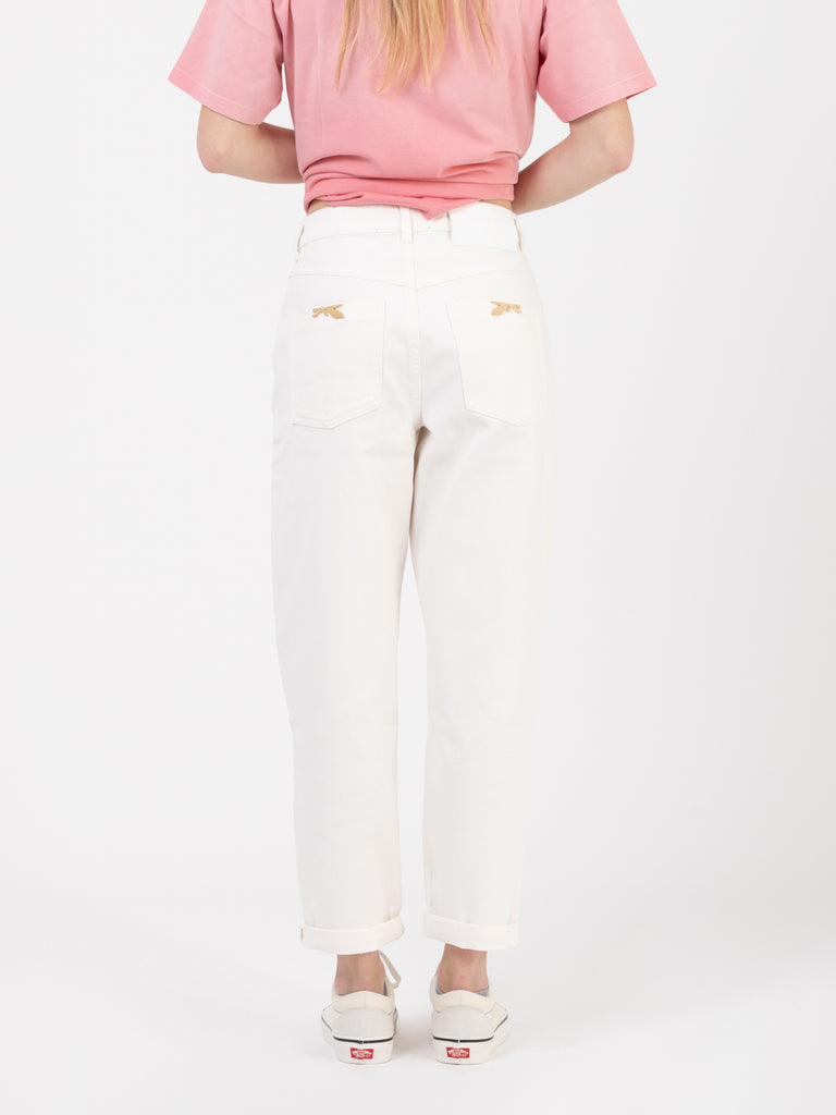 PATRIZIA PEPE - Pantaloni balloon alla caviglia rose white