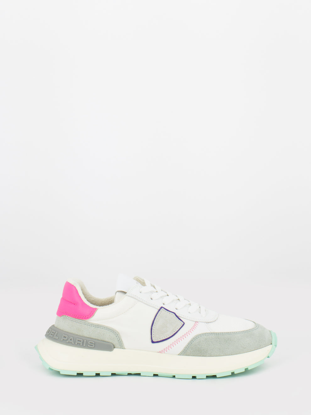 Antibes low mondial pop blanc / fucsia
