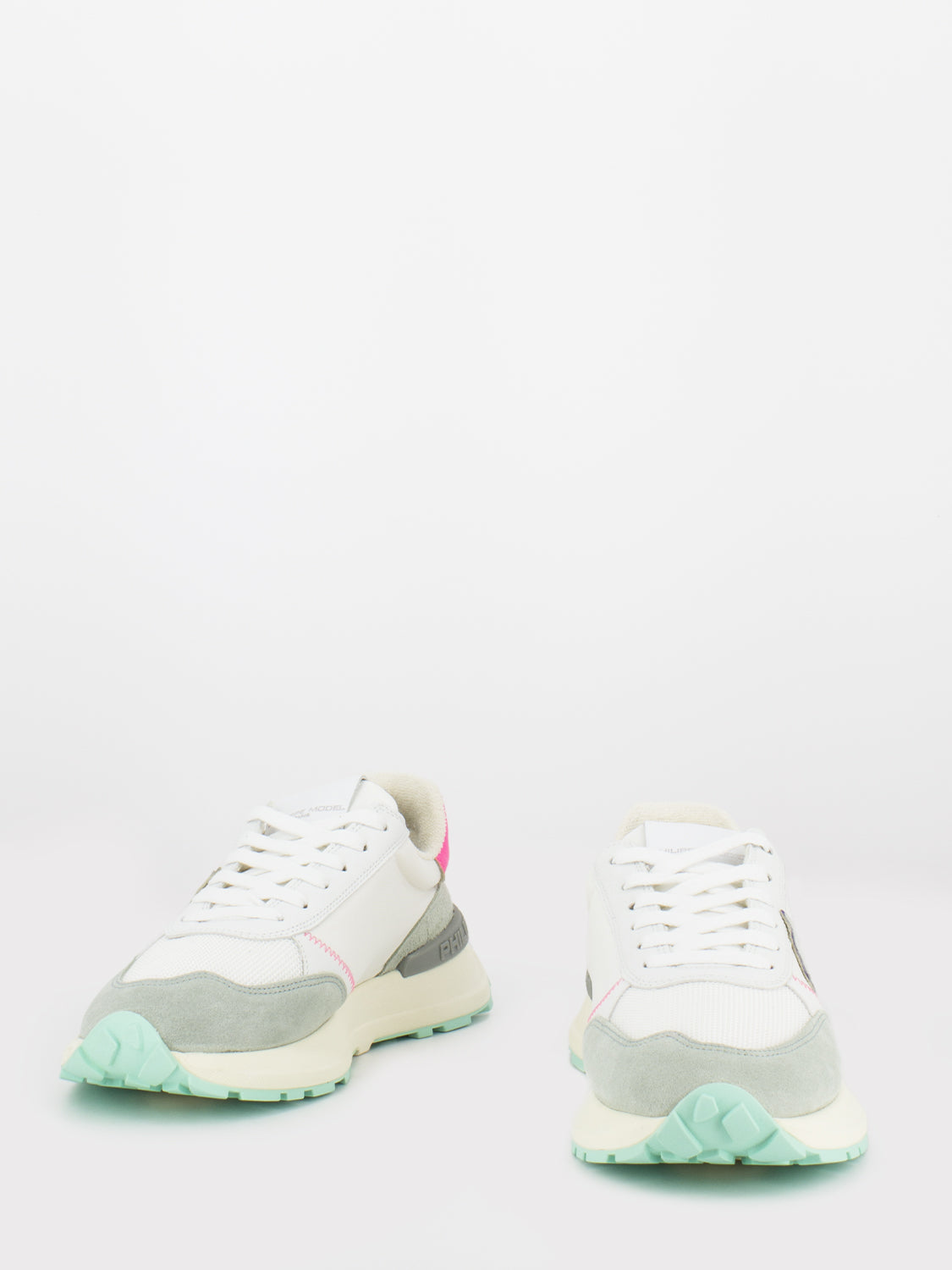 Antibes low mondial pop blanc / fucsia