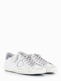 Prsx low broderie pop blanc / denim