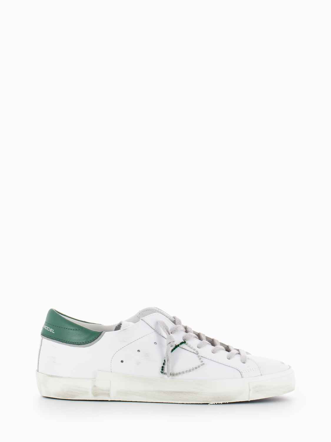 Prsx low broderie pop blanc / vert