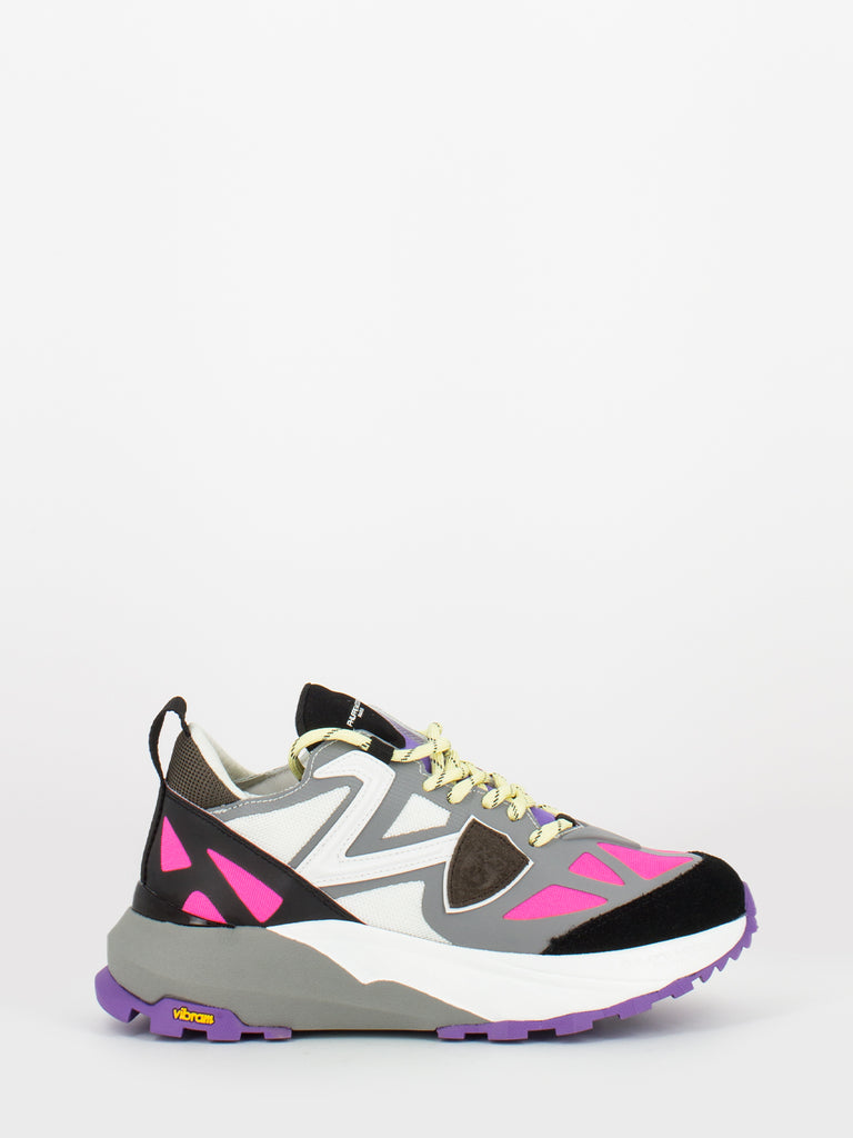 PHILIPPE MODEL - Rocx low mondial tech fucsia / blanc