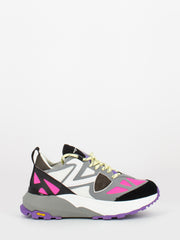 PHILIPPE MODEL - Rocx low mondial tech fucsia / blanc