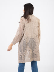 PIETRONILLA - Cardigan lungo beige