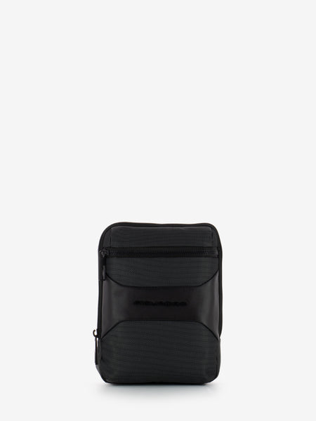 Borsello porta IPad in tessuto riciclato nero