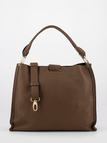 Borsa Double in pelle noce