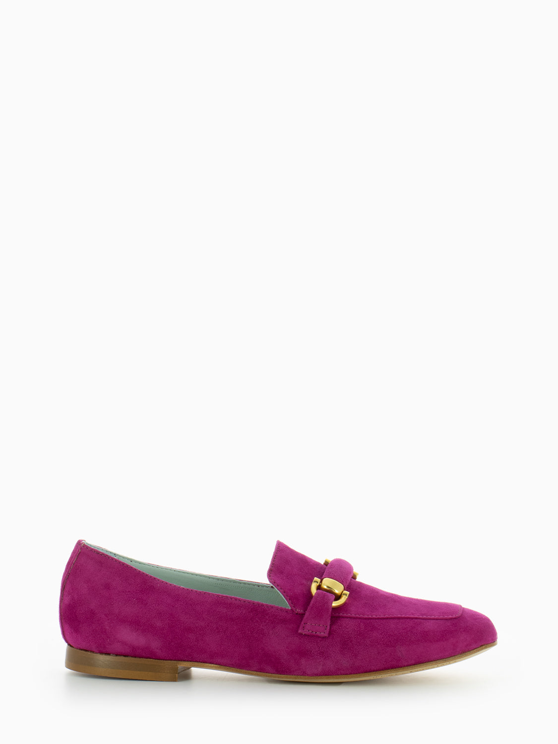 Amalfi moccasins in fuchsia suede