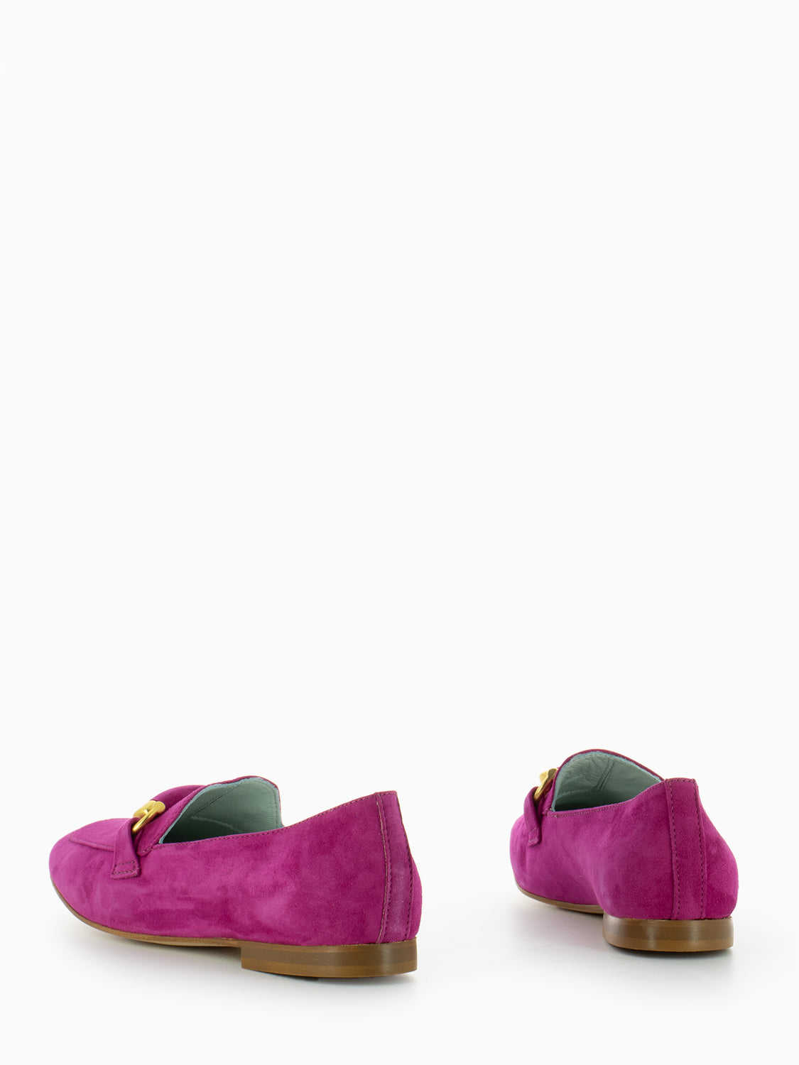Amalfi moccasins in fuchsia suede