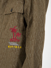 PRESIDENT's - Camicia Tack vintage military tent camo washed