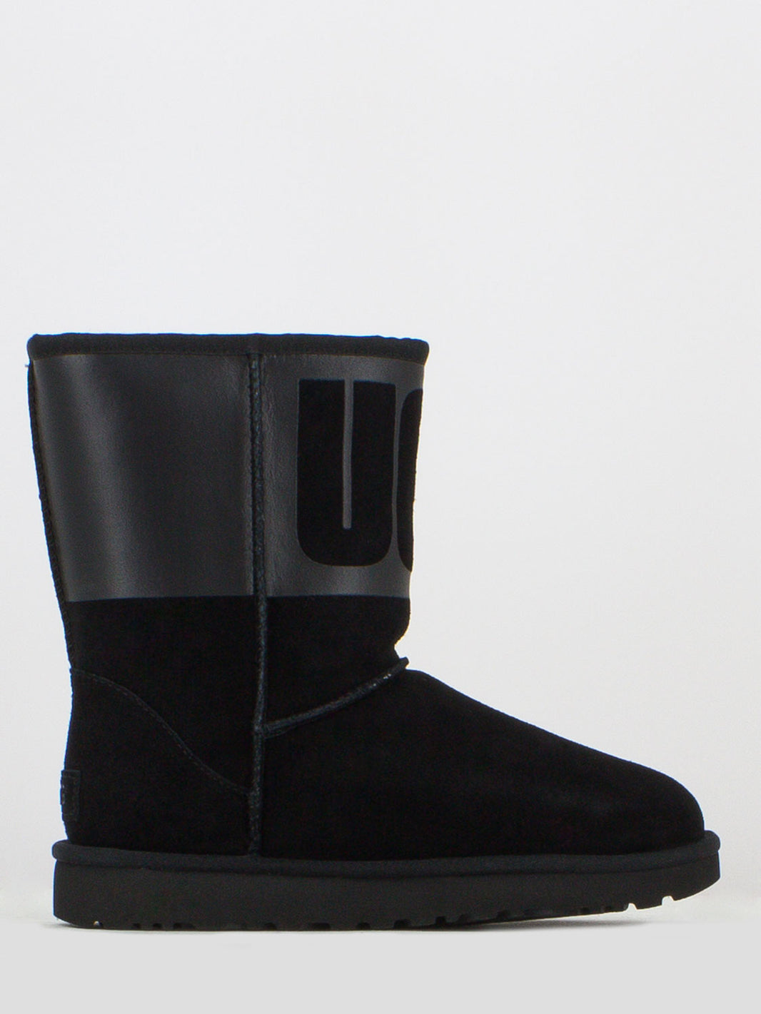 Classic short rubber neri con scritta