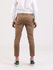 PT TORINO - Pantaloni Edge beige in cotone stretch