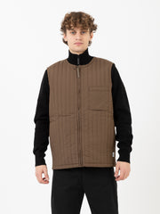 RAINS - Gilet Liner trapuntato wood