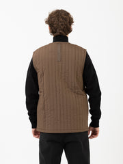 RAINS - Gilet Liner trapuntato wood