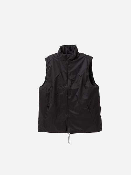 Padded nylon vest black