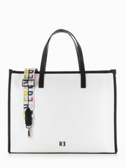 REBELLE - Borsa Aspera L white