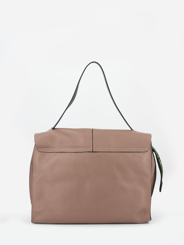 REBELLE - Borsa Clio Satchel dollaro brownrose