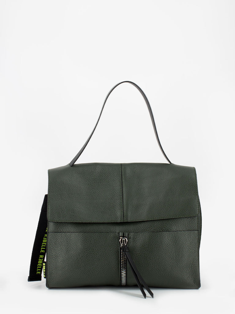 REBELLE - Borsa Clio Satchel dollaro loden