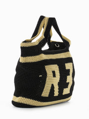 REBELLE - Borsa Crochet L black