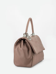 REBELLE - Borsa Keiko Satchel dollaro brownrose