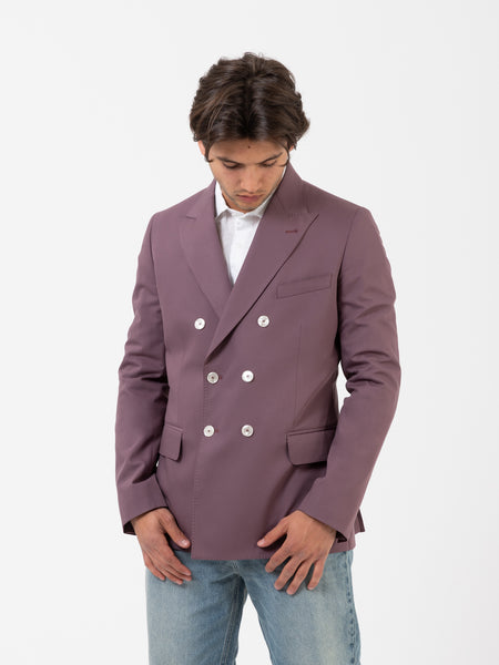 Blazer doppiopetto 4+2 viola