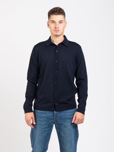 Camicia in maglia navy