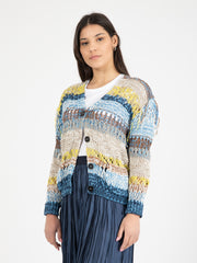 ROBERTO COLLINA - Cardigan Colorful Mare