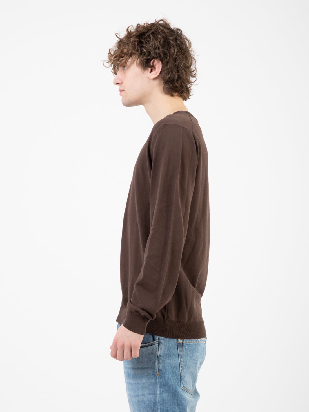 Maglia in cotone marrone
