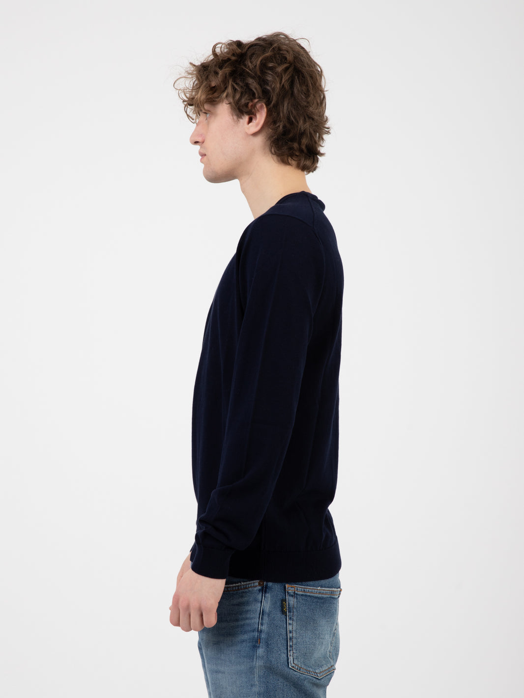 Maglia in cotone navy