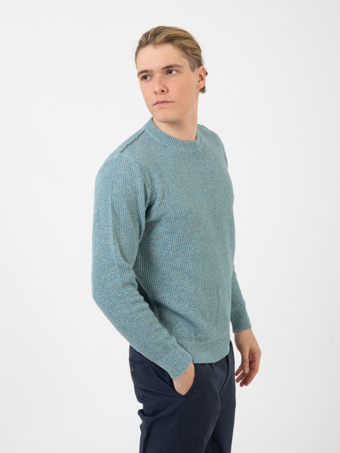 Maglia Riso Moulinè acqua
