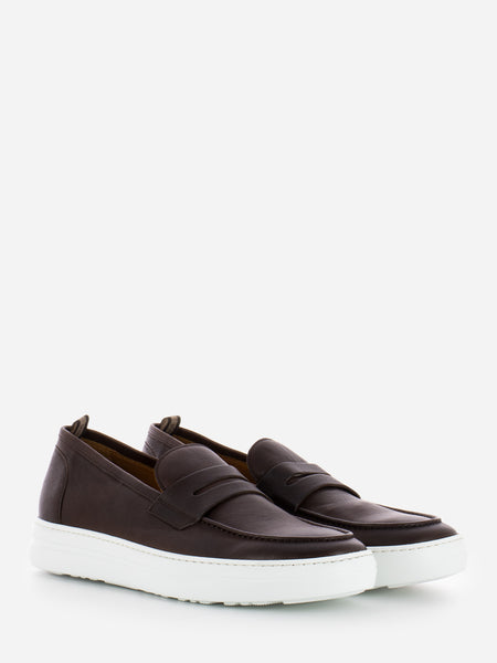 Mocassini Sneaker castagna
