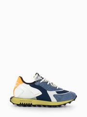 RUN OF - Sneakers Dusk M azzurro / arancio