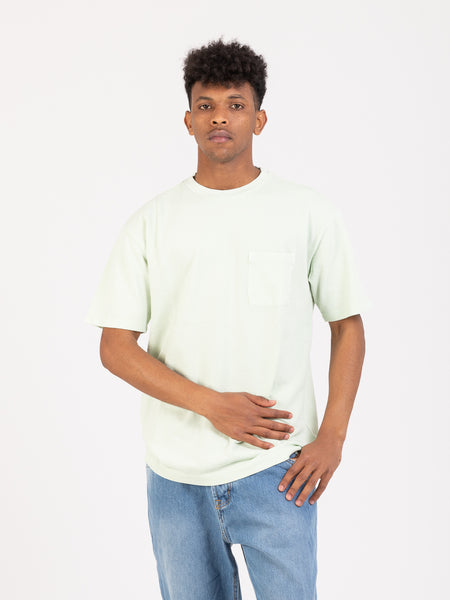T-shirt piquè verde con taschino