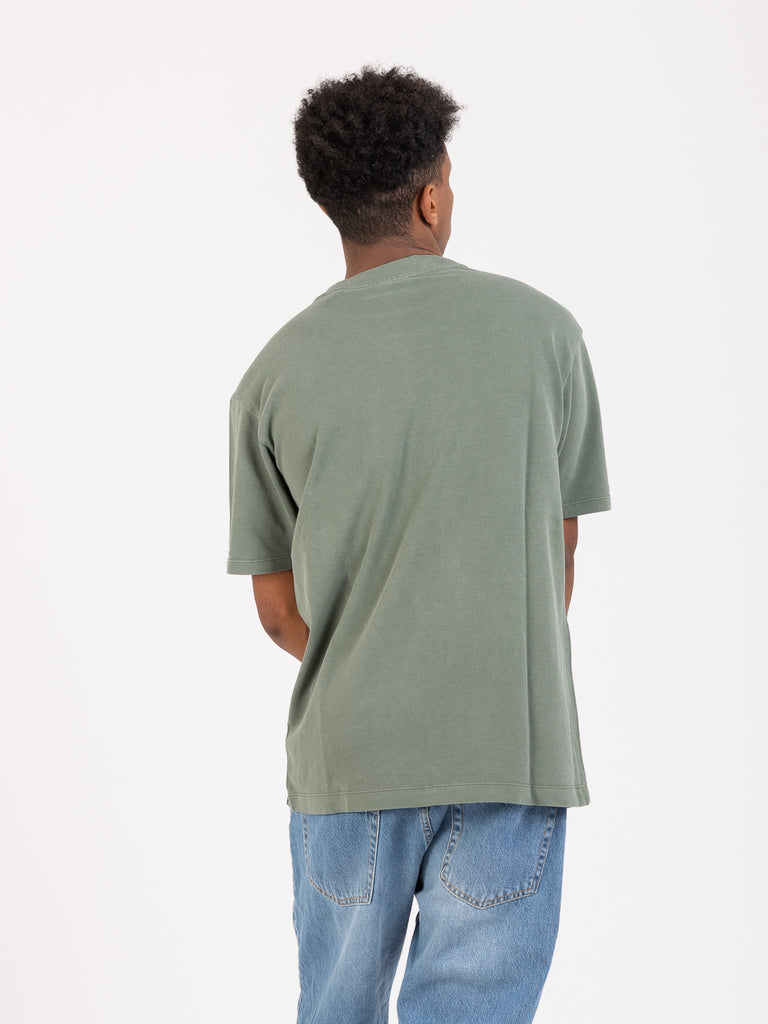 SCOTCH & SODA - T-shirt piquè verde militare con taschino