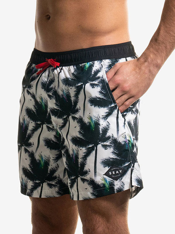 SEAY - Costume Woven Medium white palms